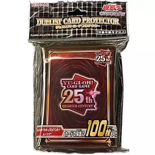 Duelist Card Protector Sleeves Quarter Century Red 